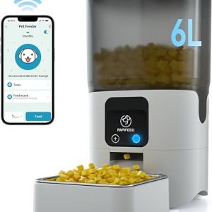 PAPIFEED Smart Automatic Cat Feeders: WIFI Pet Feeder with APP Control for Remote Feeding