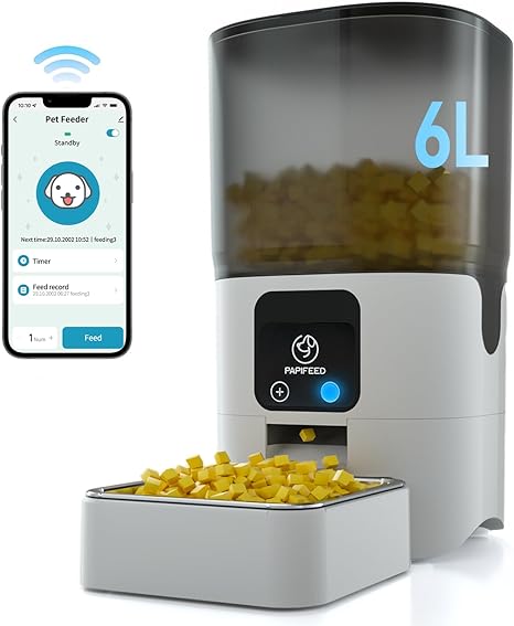 283 PAPIFEED Smart Automatic Cat Feeders: WIFI Pet Feeder with APP Control for Remote Feeding