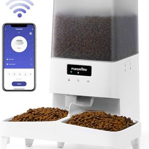FUKUMARU Automatic Cat Feeder, WIFI Automatic Dog Feeder with Freshness Preservation