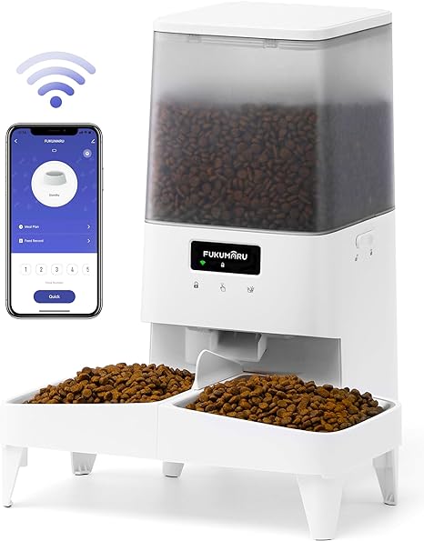 298 FUKUMARU Automatic Cat Feeder, WIFI Automatic Dog Feeder with Freshness Preservation